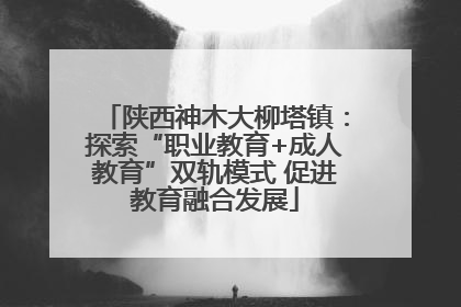 陕西神木大柳塔镇：探索“职业教育+成人教育”双轨模式 促进教育融合发展