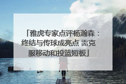 雅虎专家点评杨瀚森：终结与传球成亮点 需克服移动和投篮短板