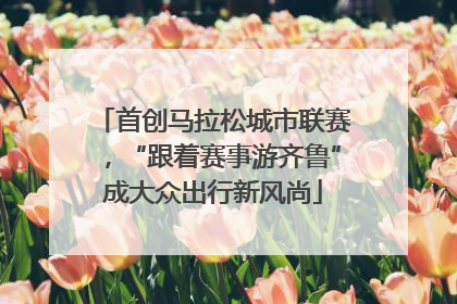 首创马拉松城市联赛，“跟着赛事游齐鲁”成大众出行新风尚