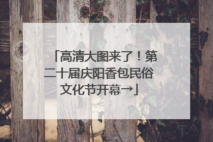 高清大图来了！第二十届庆阳香包民俗文化节开幕→
