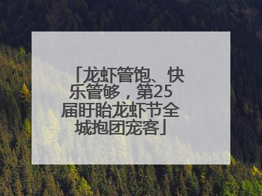 龙虾管饱、快乐管够，第25届盱眙龙虾节全城抱团宠客