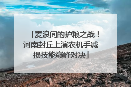 麦浪间的护粮之战！河南封丘上演农机手减损技能巅峰对决