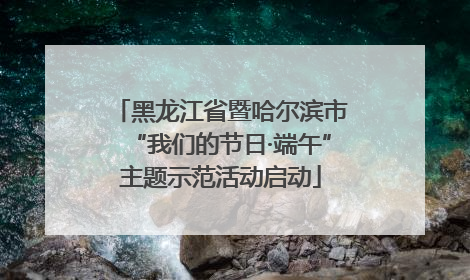 黑龙江省暨哈尔滨市“我们的节日·端午”主题示范活动启动