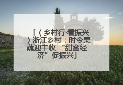 （乡村行·看振兴）浙江乡村：时令果蔬迎丰收 “甜蜜经济”促振兴