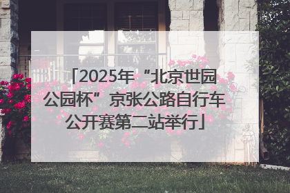 2025年“北京世园公园杯”京张公路自行车公开赛第二站举行