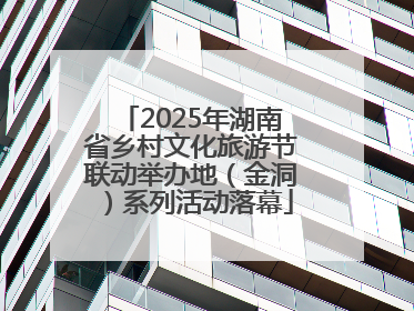 2025年湖南省乡村文化旅游节联动举办地（金洞）系列活动落幕