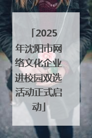 2025年沈阳市网络文化企业进校园双选活动正式启动