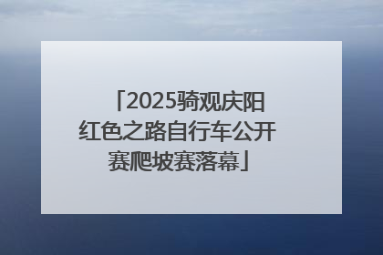 2025骑观庆阳红色之路自行车公开赛爬坡赛落幕