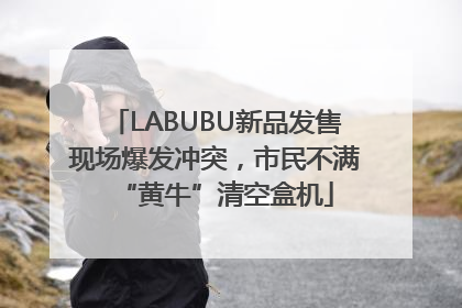 LABUBU新品发售现场爆发冲突，市民不满“黄牛”清空盒机